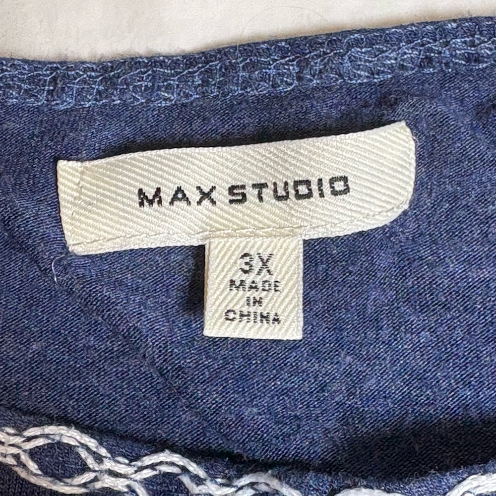 Cute Navy and White Pants and Shirt Set Women’s Size 3XL - Picture 8 of 16